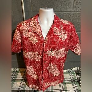 Palmwave Authentic Hawaiian Luau Button Up Shirt Size Medium M